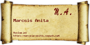 Marcsis Anita névjegykártya